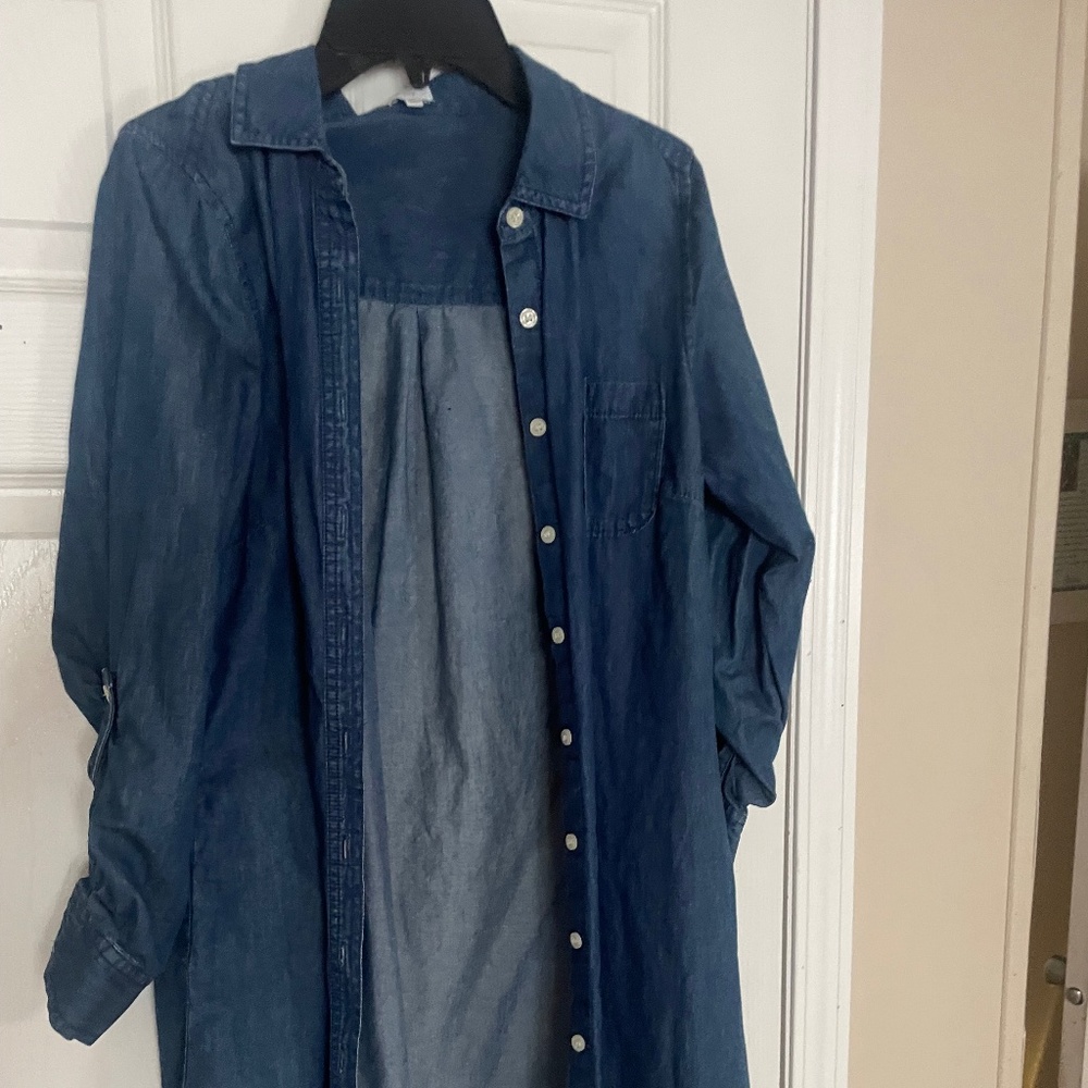 Crown and ivy button down Jean dress